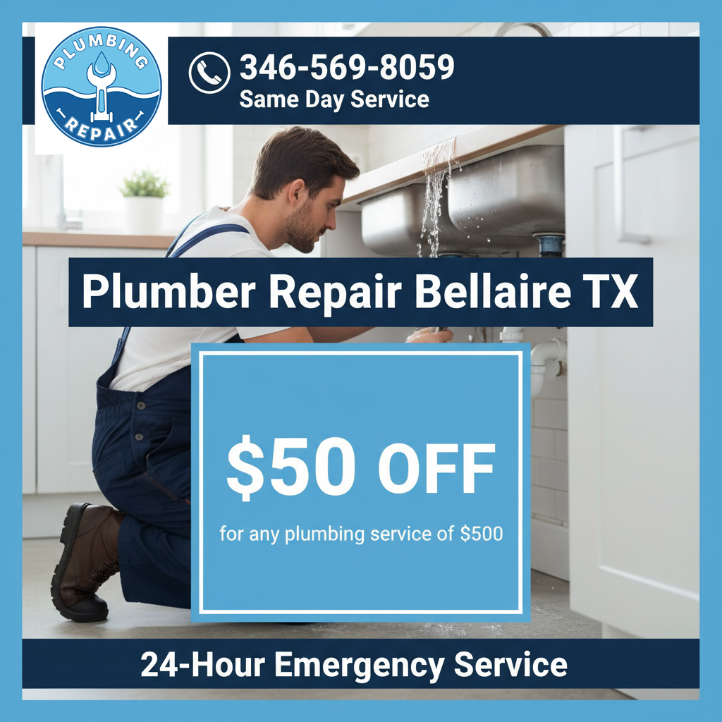 Plumbing Discount Coupon Bellaire TX